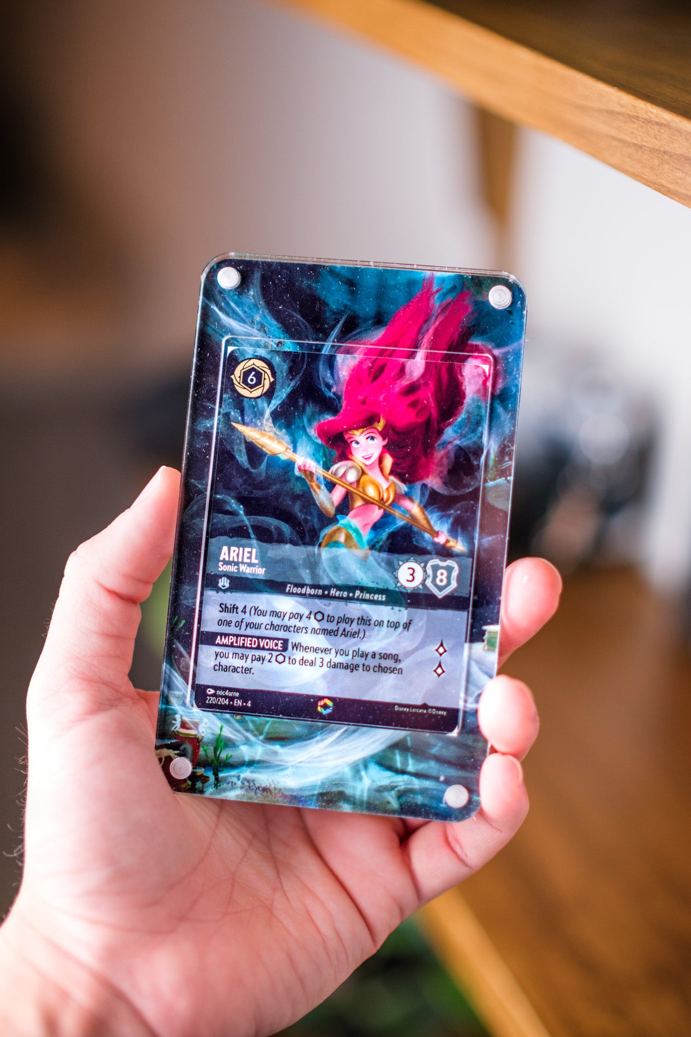 Ariel Sonic Warrior Enchanted - Extended Art Display Case for Lorcana GeeksStop Ariel Sonic Warrior Enchanted - Extended Art Display Case for Lorcana GeeksStop