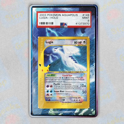 Lugia 30th Celebration Aquapolis PSA TAG Graded Extended Art Display Case