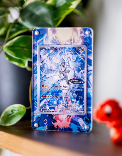 N’s Reshiram AR | Display Case Extended Art for Pokemon Journey Together Card