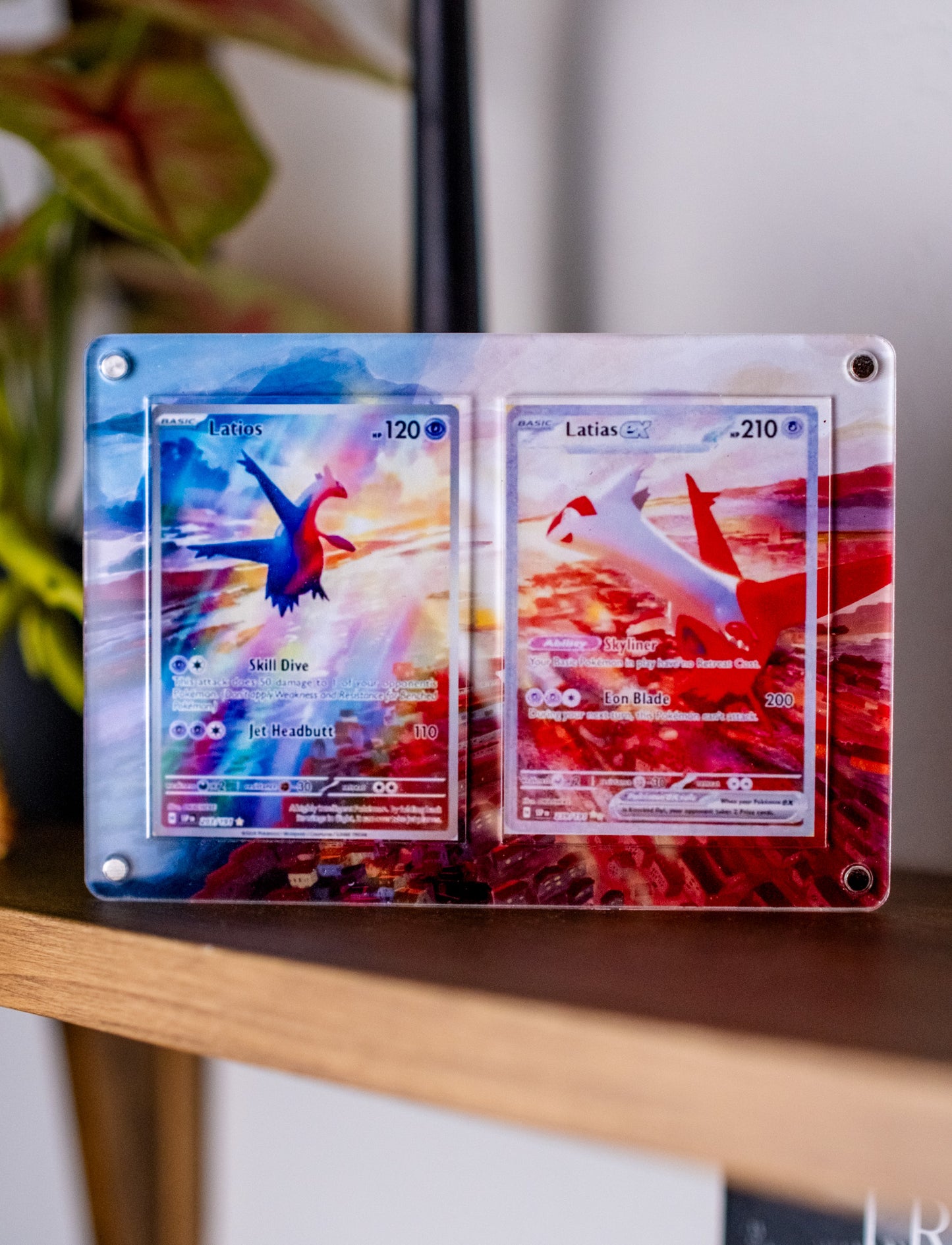 Latios and Latias ex SAR | Extended Art Display Case for Pokemon TCG