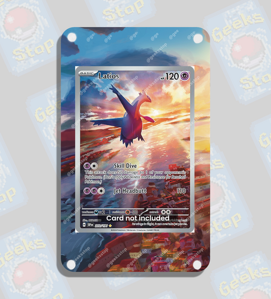 Latios AR | Extended Art Display Case for Pokémon Surging Sparks Card