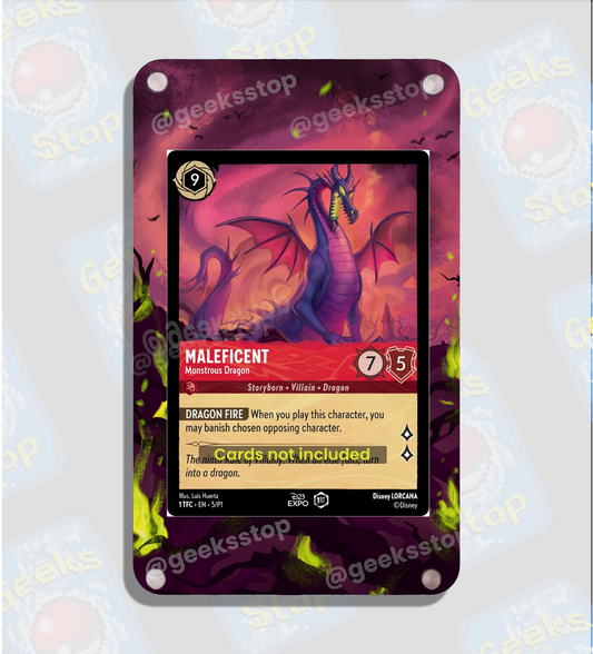 Maleficent Lorcana TCG - Chapter 1 - Extended Art Custom Card Display Case