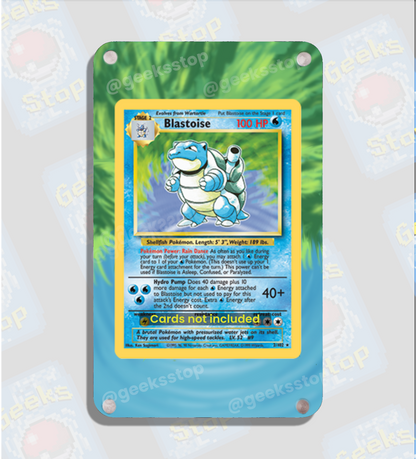 Blastoise Base Celebrations | Card Display Case Extended Art for Pokemon Card