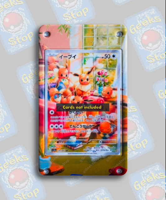 Eevee Illustration Rare | Card Display Case Extended Art for Pokemon Card