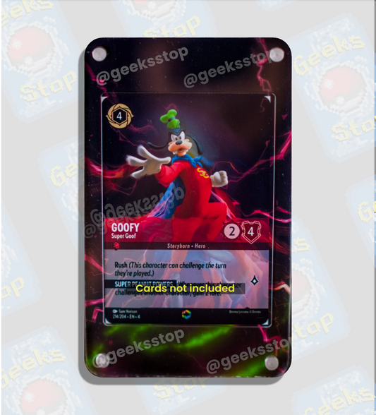 Goofy Super Goof Enchanted - Extended Art Custom Display Case for Lorcana Card