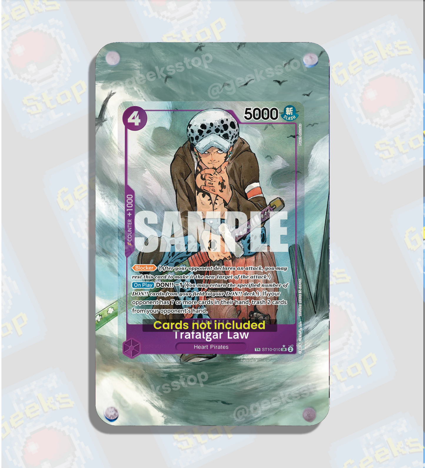 Trafalgar Law Treasure Rare OP07 | Display Case Extended Art for One Piece Card