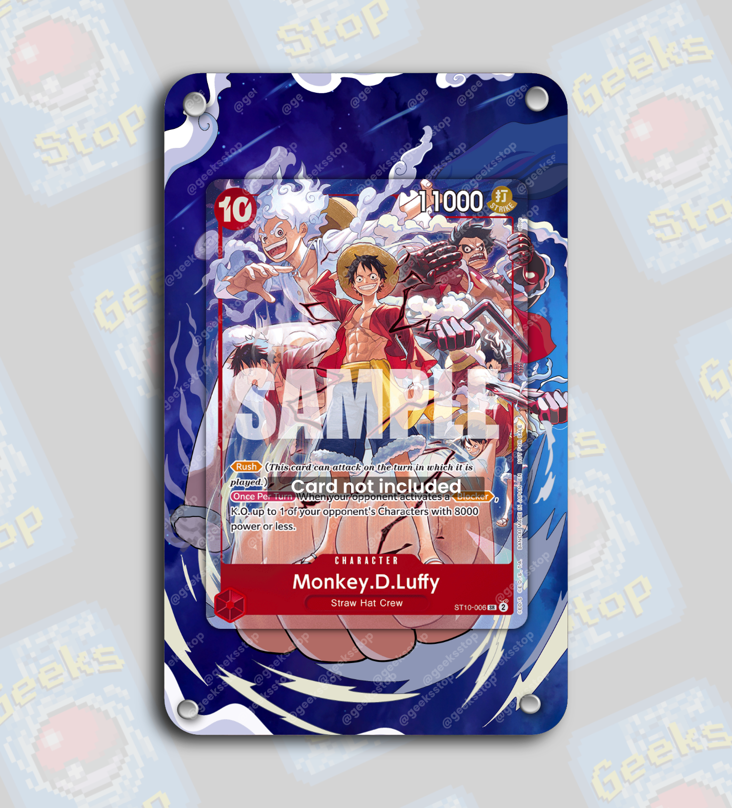 Luffy One Piece Day Dallas 2025 Promo | Extended Art Display Case for OPTCG Card