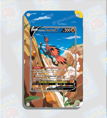 Zapdos V Alternate Art | Card Display Case Extended Art for Pokemon Card