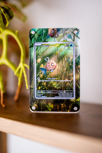 Feebas AR | Extended Art Display Case for Pokémon Surging Sparks Card