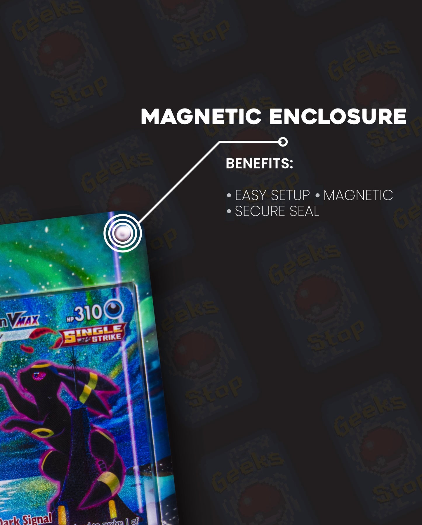 Team Magma’s Groudon vs Team Aqua’s Kyogre ex | Card Display Case Extended Art for Pokemon Card