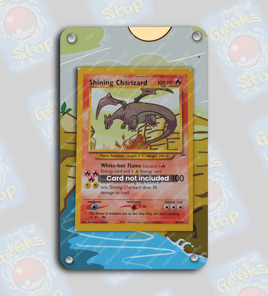 Shining Charizard 107 Neo Destiny | Display Case Extended Art for Pokemon Card
