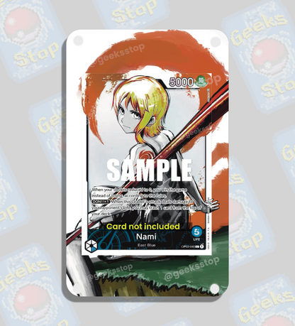 Nami OP03 Alt Art Leader | Extended Art Custom One Piece Card Display Case