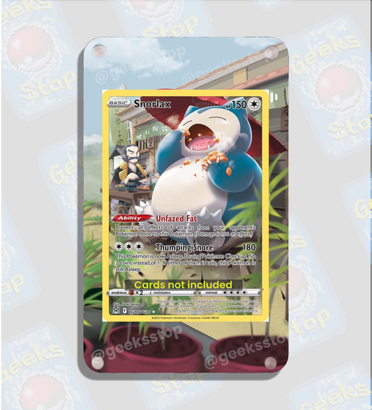 Snorlax TG10 | Card Display Case Extended Art for Pokemon Card