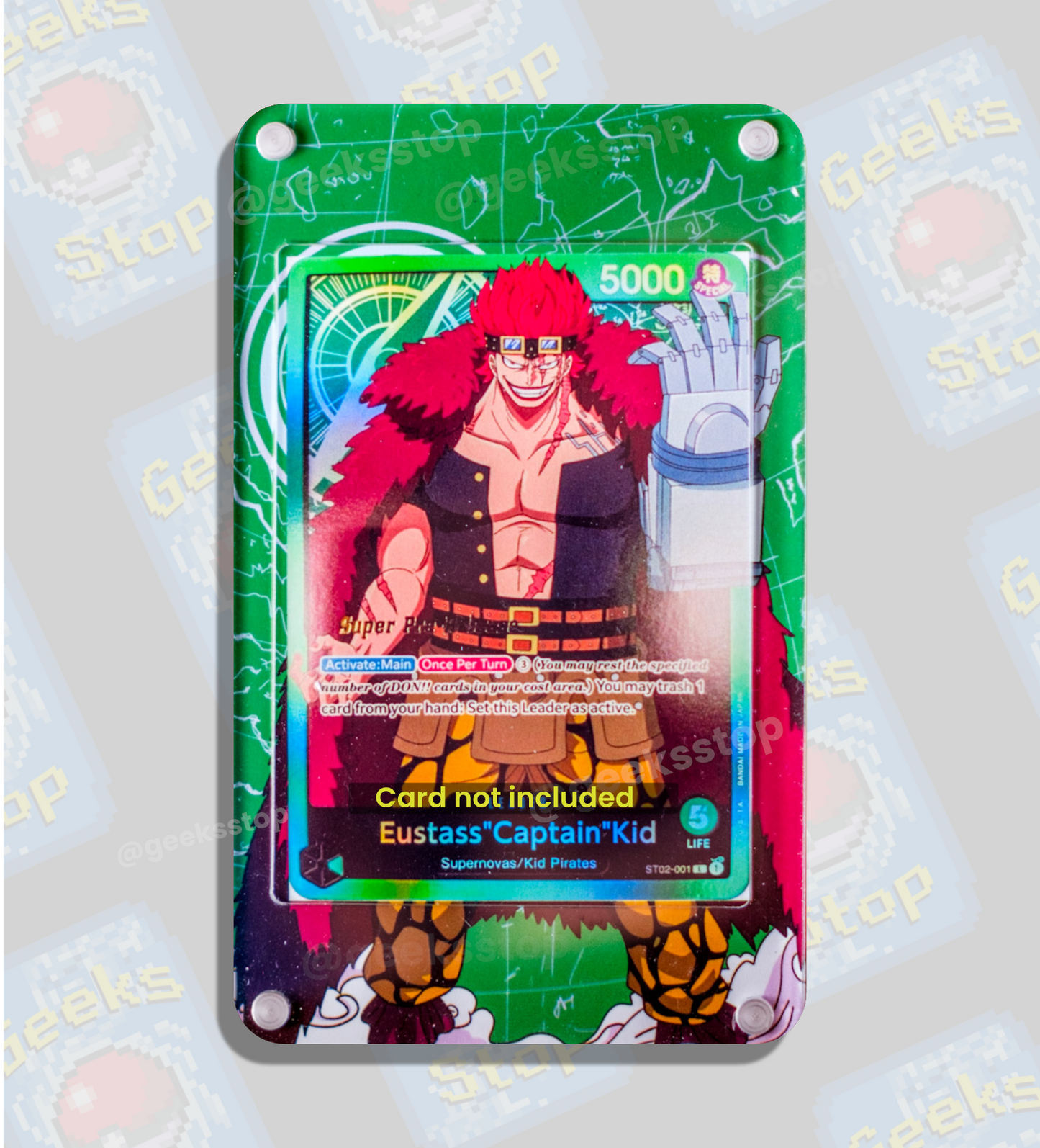 Eustass Captain Kid Super Pre-Release | Extended Art Display Case for One Piece Card