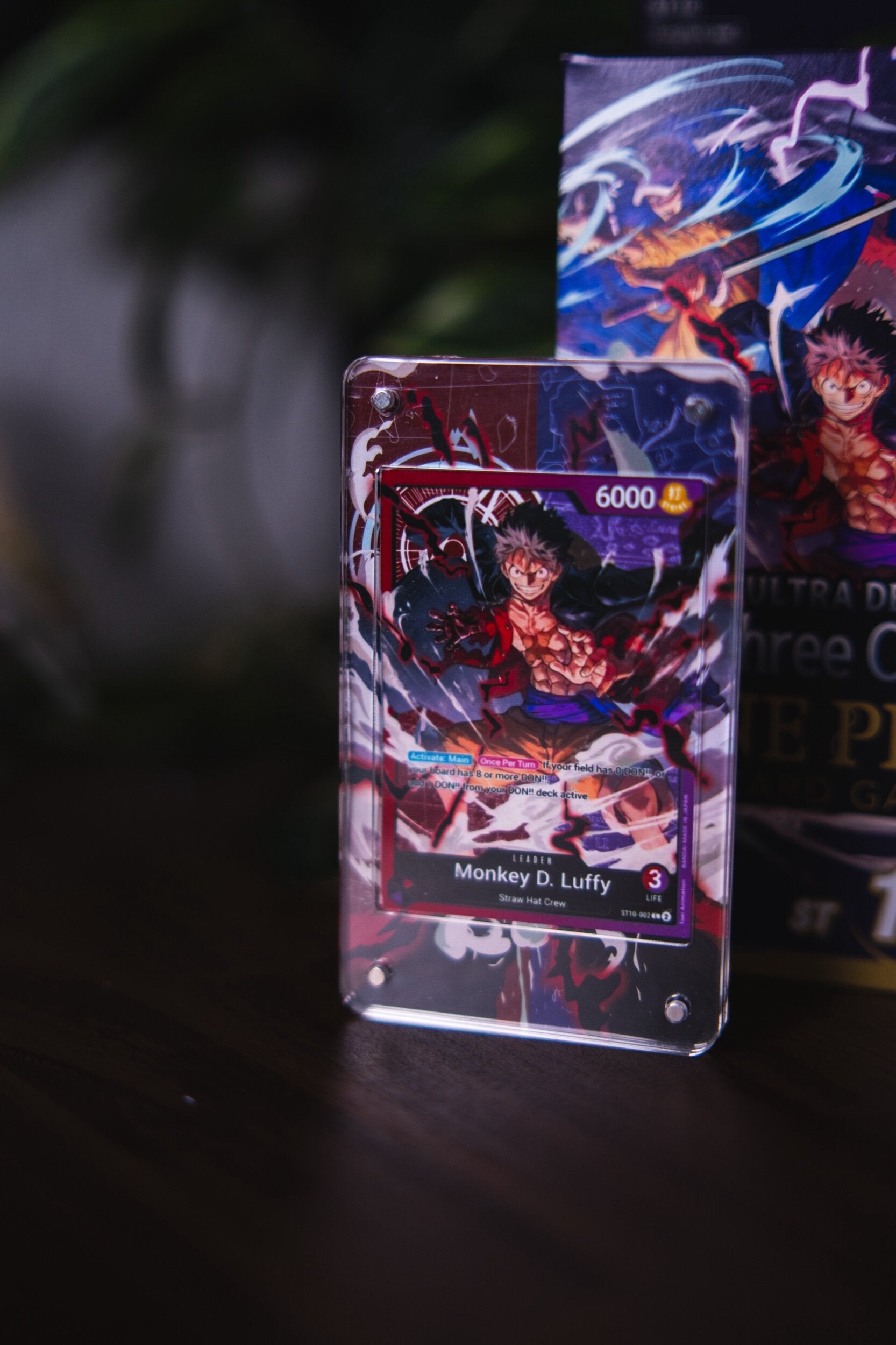 Luffy Purple Leader ST-10 002 | Display Case Extended Art for One Piec GeeksStop Luffy Purple Leader ST-10 002 | Display Case Extended Art for One Piec GeeksStop