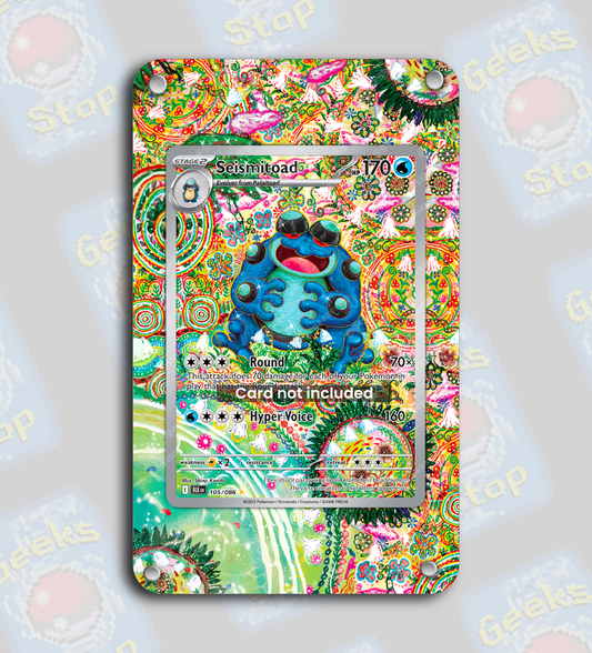 Seismitoad Illustration Rare | Extended Art Display Case for Pokemon Card