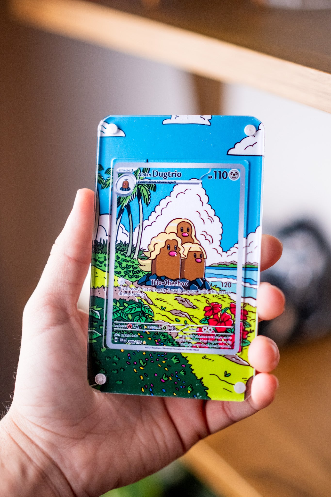 pokemon dugtrio card Alolan 208/191 This specific card features a stunning 1999 Nintendo Pokemon Game Dugtrio