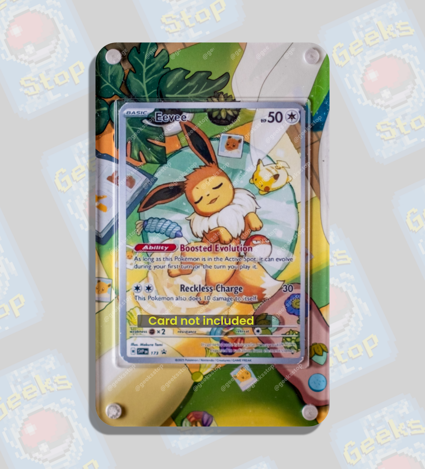 Eevee Promo Prismatic Evolutions | Extended Art Display for Pokemon Card