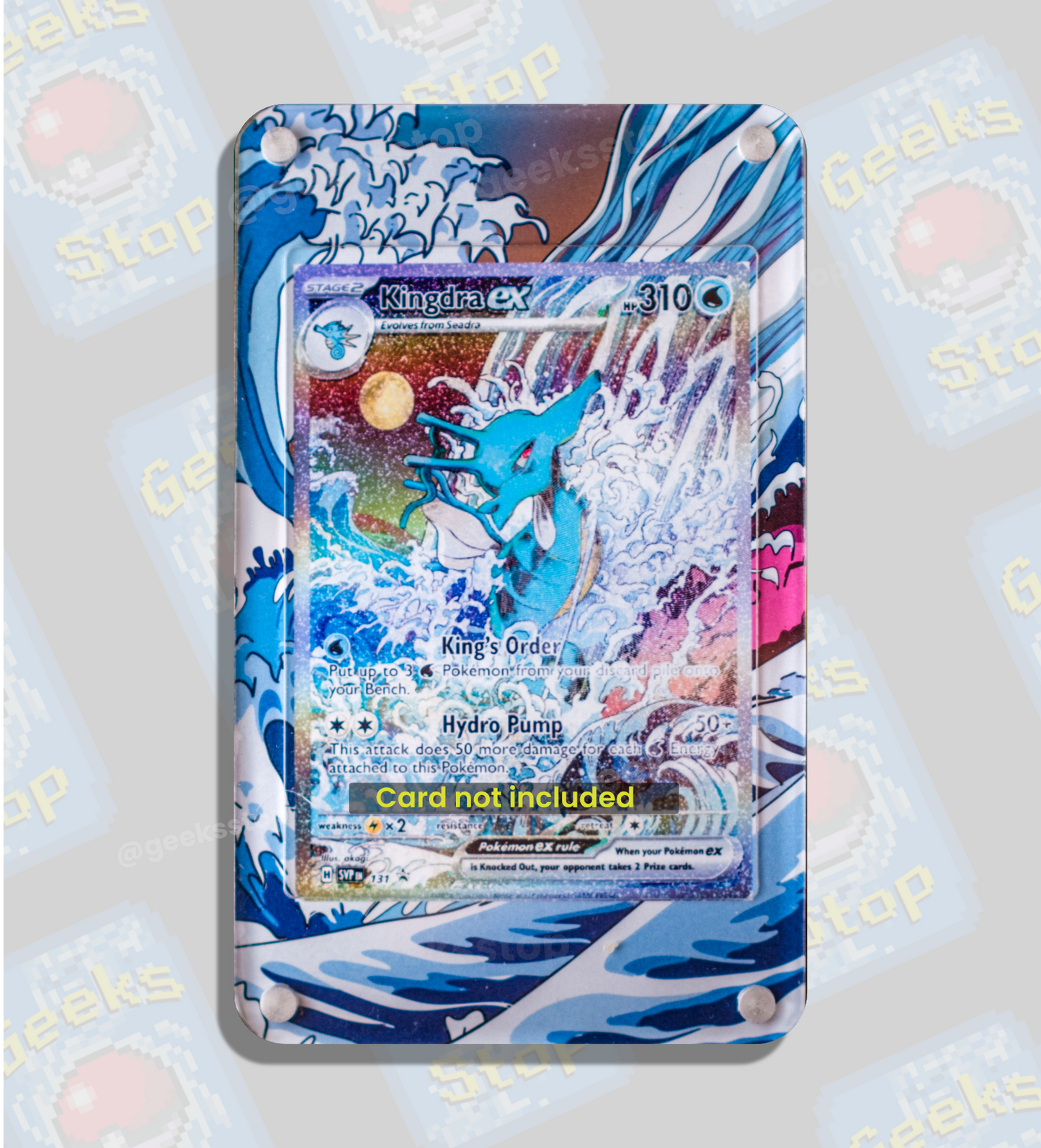 Kingdra ex Promo | Extended Art Display Case for Pokémon Card