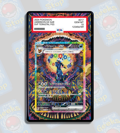 Umbreon ex SAR PSA CGC Beckett | Extended Art Display Case for Pokémon TCG