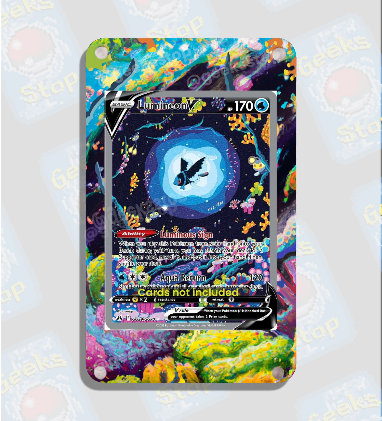 Lumineon V | Card Display Case Extended Art for Pokemon Card