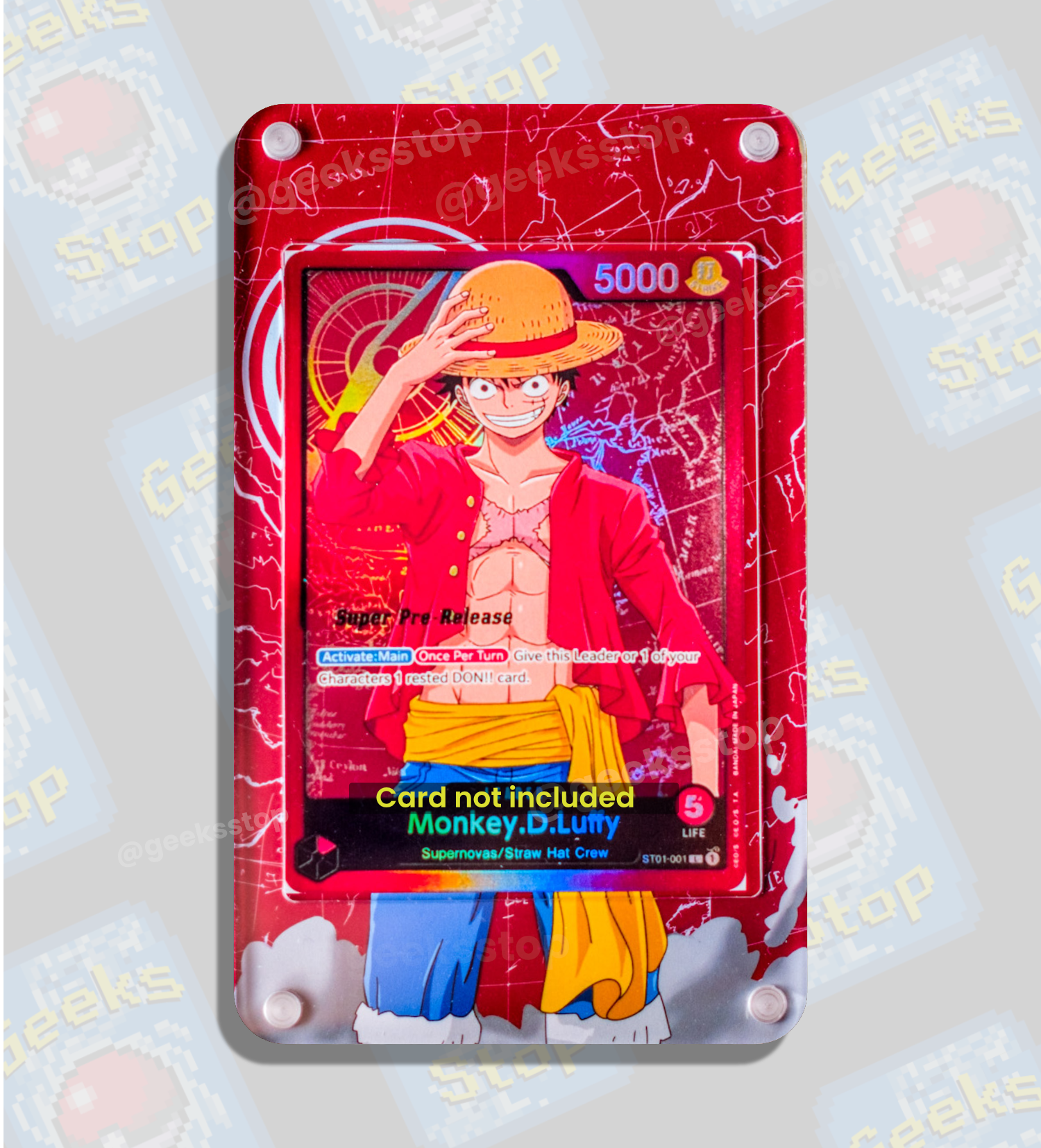 Monkey D Luffy ST01 Pre-Release | Display Case Extended Art for One Piece Card