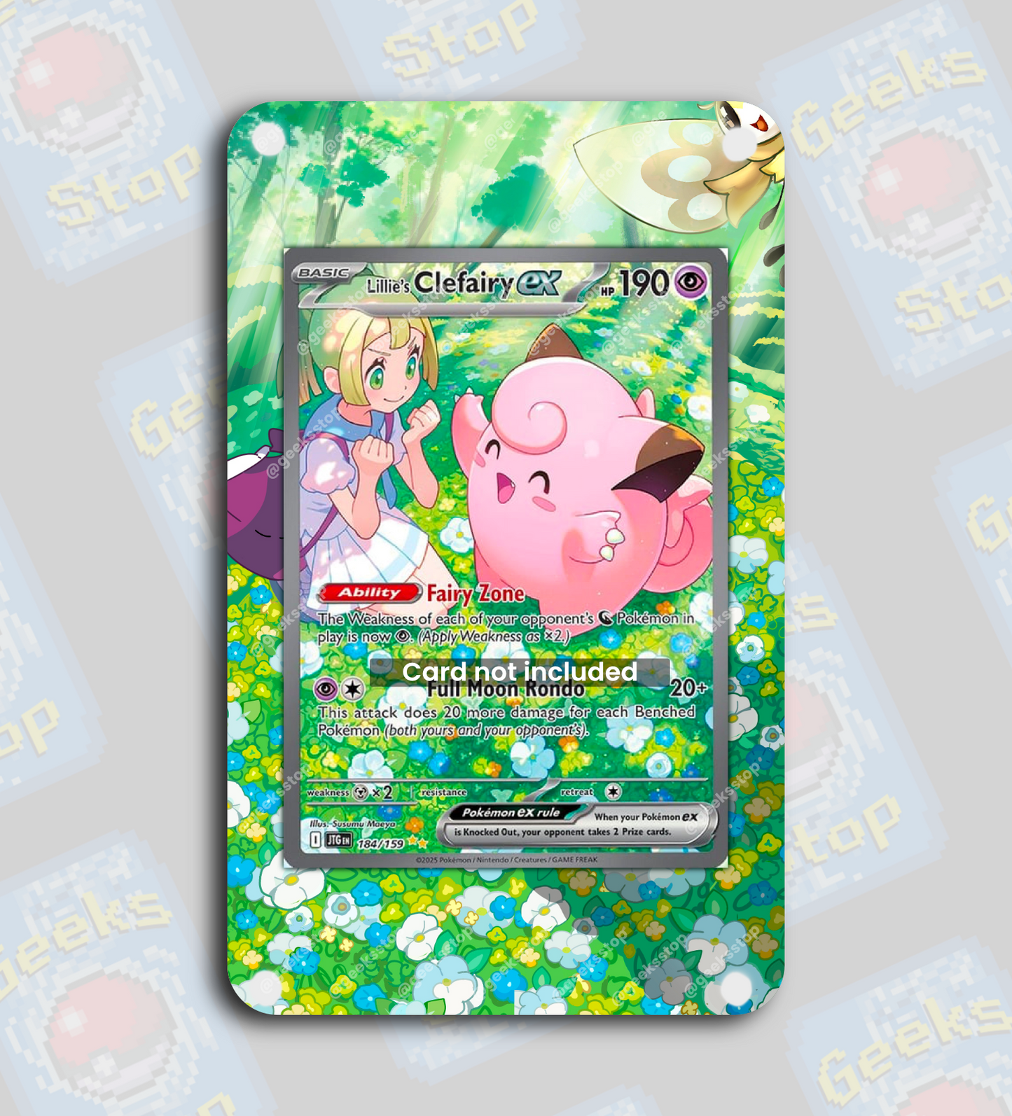 Lillie’s Clefairy ex | Extended Art Display Case for Pokemon Journey Together Card