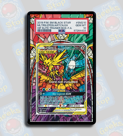 Moltres Zapdos Articuno GX Promo | PSA CGC Beckett Extended Art Display Case for Pokemon Card