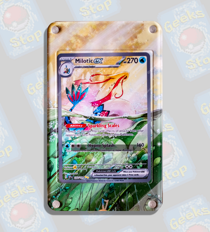 Milotic ex SAR | Extended Art Display Case for Pokémon Surging Sparks Card