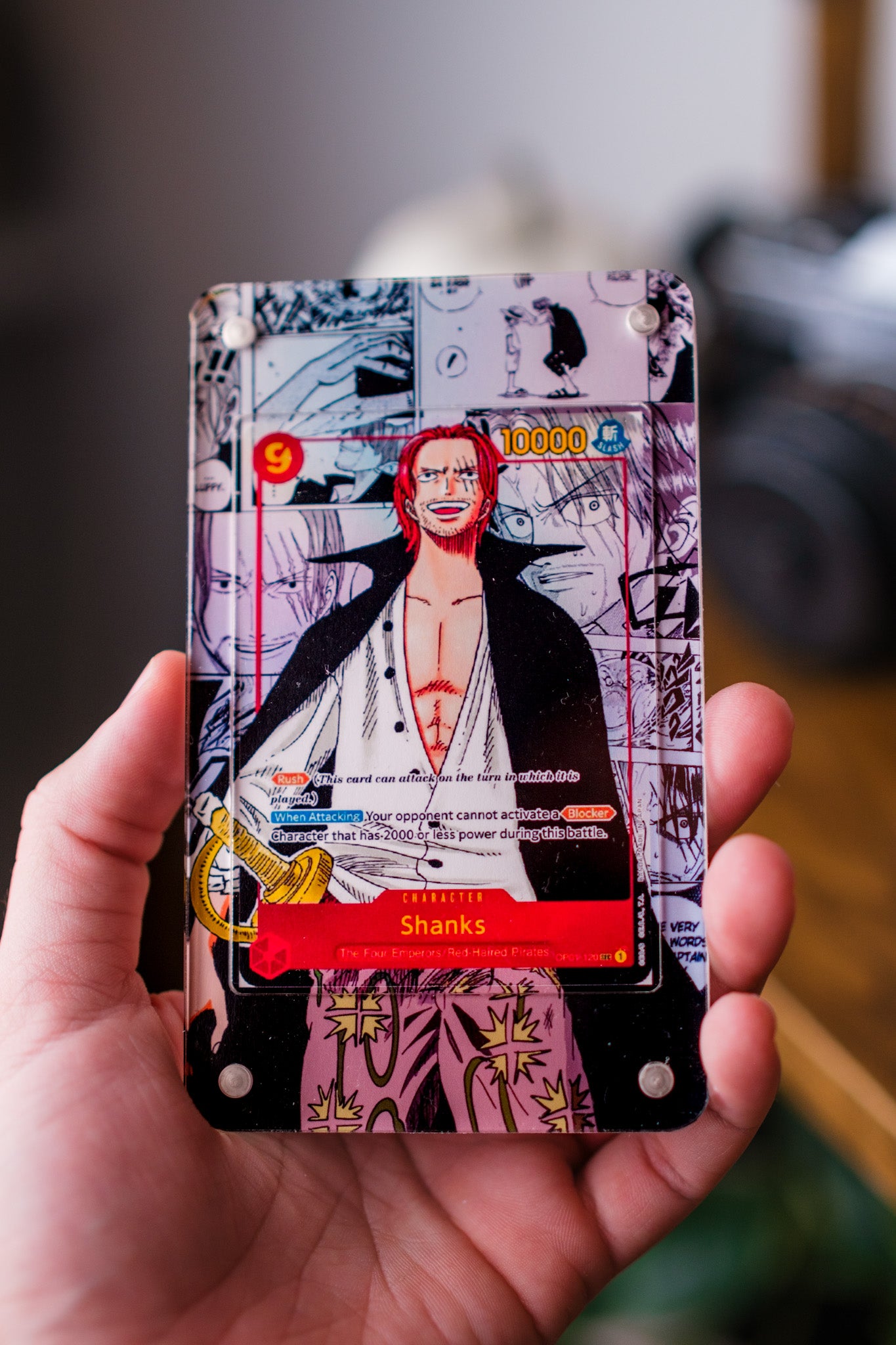 Shanks Manga OP01 | Display Case Extended Art for One Piece Card