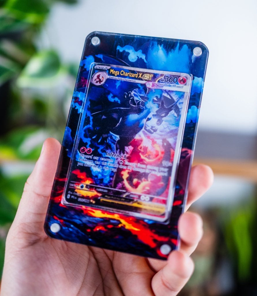 Mega Charizard X ex SAR | Extended Art Display Case for Pokemon Card