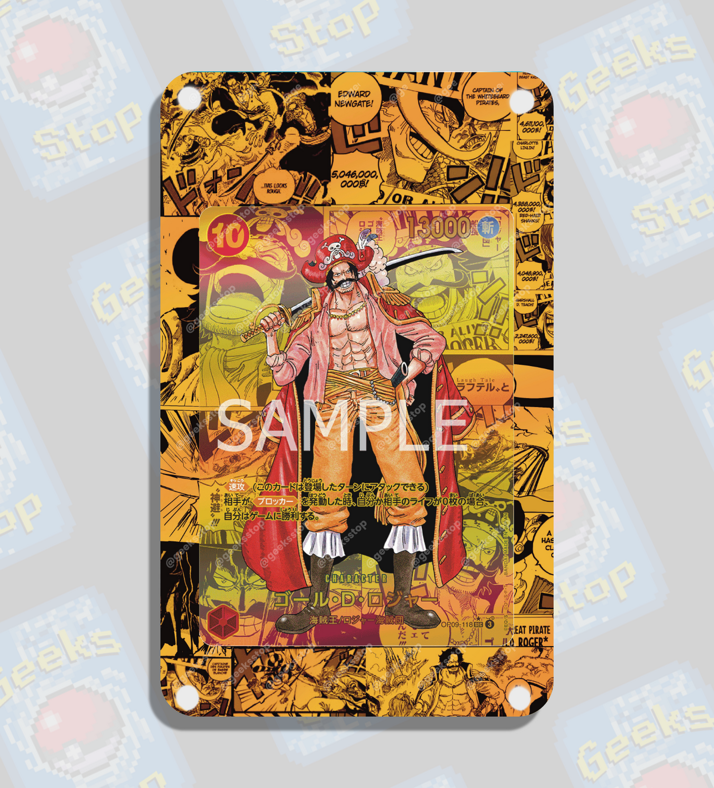 Gol D Roger Manga | Extended Art Display Case for One Piece Cards