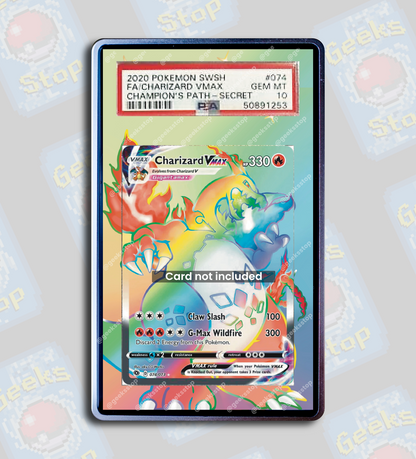 Charizard VMAX Champion’s Path PSA TAG Beckett | Display Case Extended Art for Pokemon Card