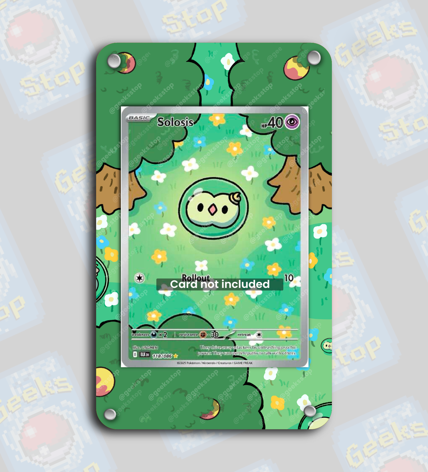 Solosis IR | Extended Art Display Case for Pokemon Card