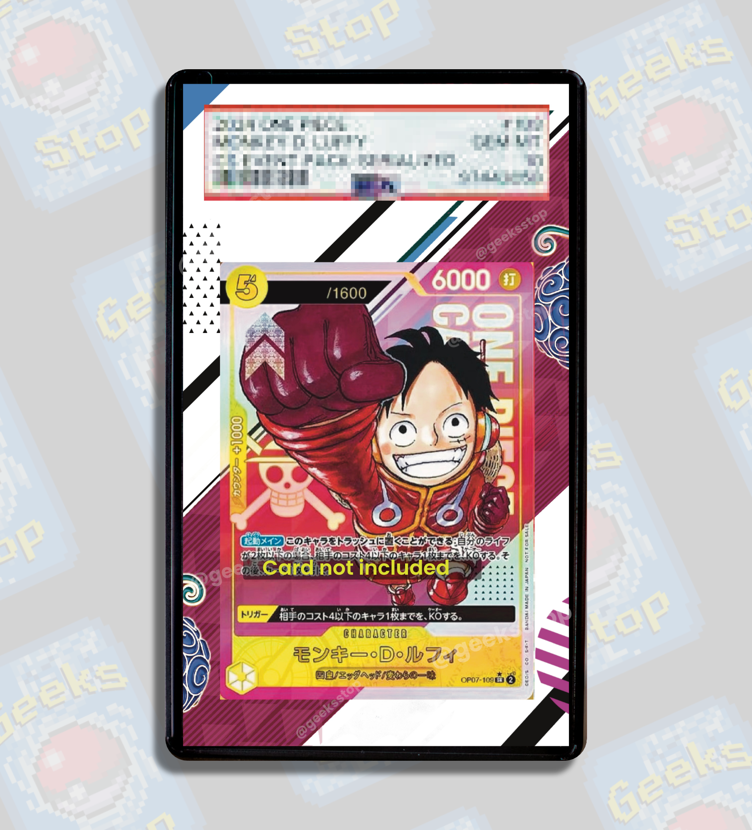 Luffy 2024 Championship Promo CGC Beckett PSA | Extended Art Display Case for One Piece Card