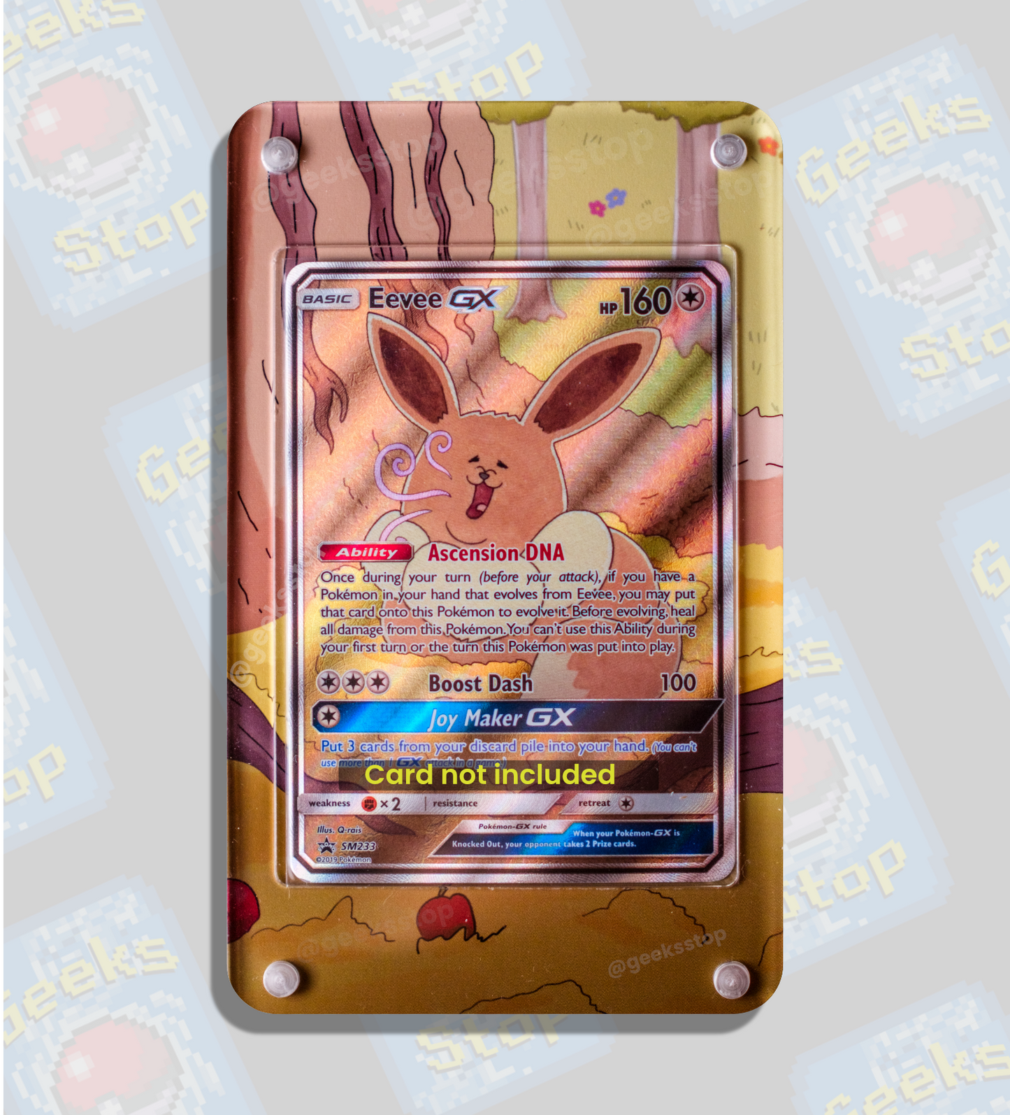 Eevee GX Promo | Display Case Extended Art for Pokemon Card