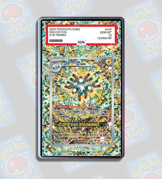 Magneton AR PSA CGC Beckett | Extended Art Display Case for Graded Pokémon Card