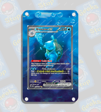 Blastoise ex 151 SIR | Card Display Case Extended Art for Pokemon Card