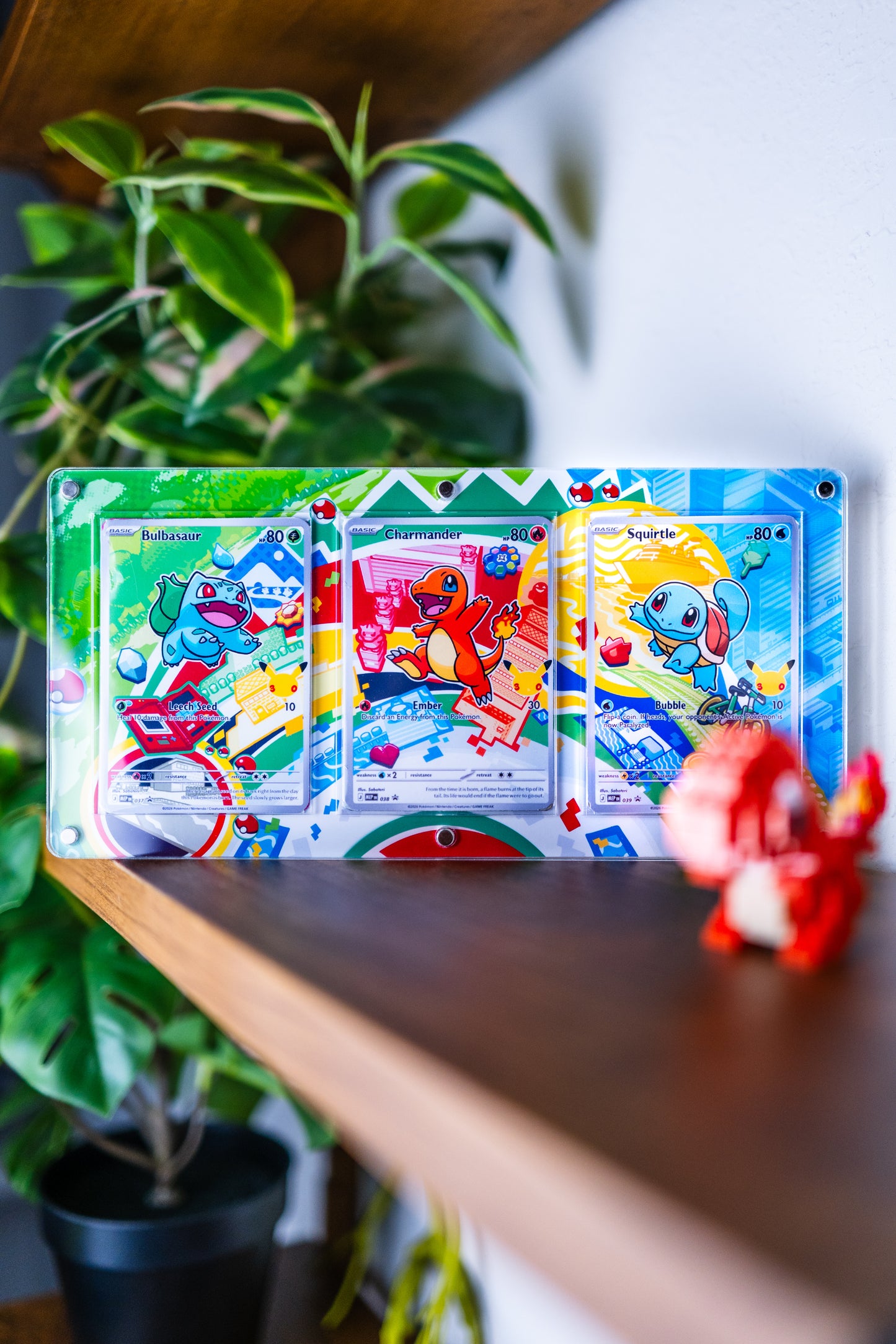 Bulbasaur Charmander Squirtle First Partner Illustration 30th Collection | Extended Art Display Case