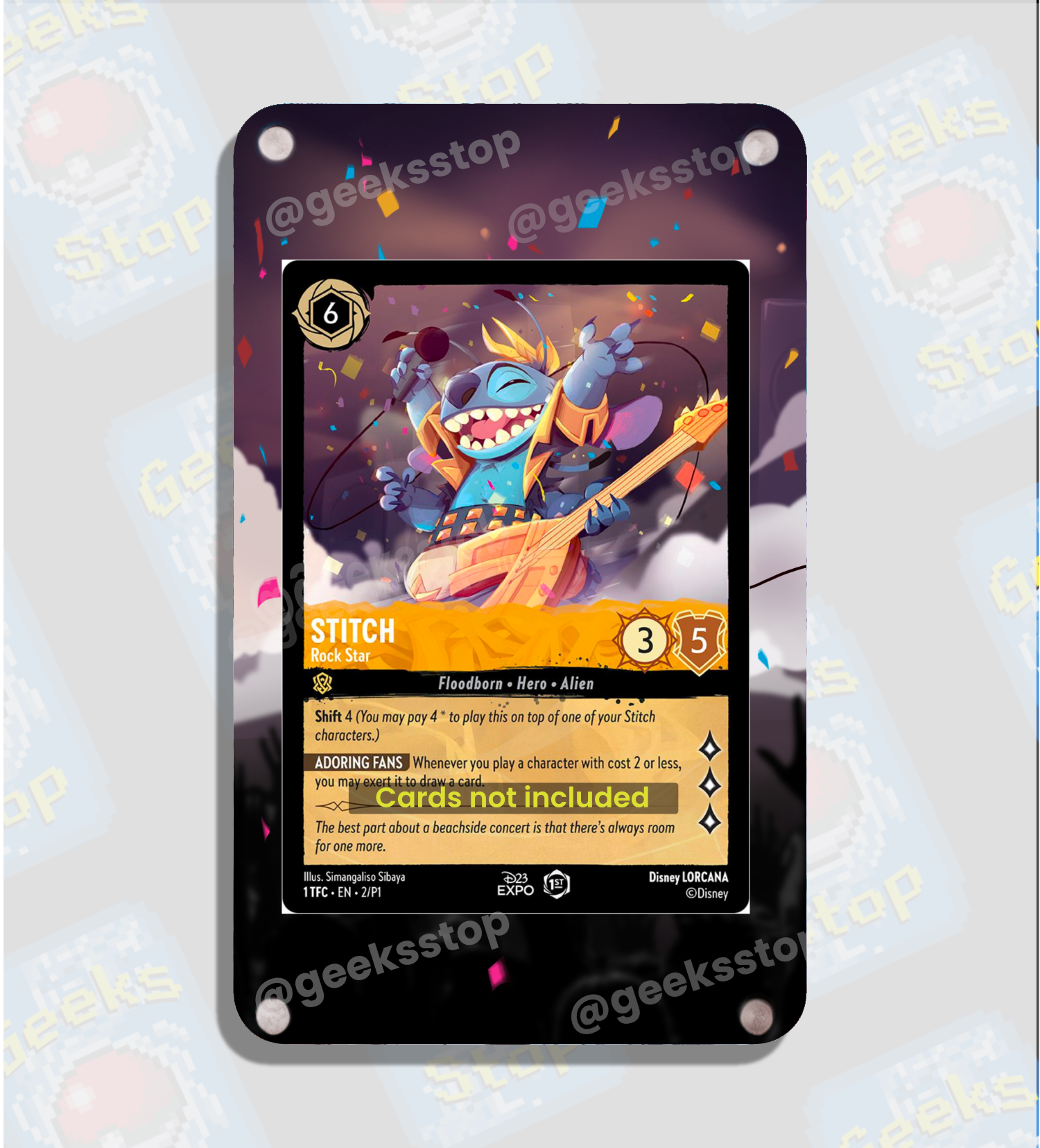 Stitch Lorcana TCG - Chapter 1 - Extended Art Custom Lorcana Card Disp GeeksStop Stitch Lorcana TCG - Chapter 1 - Extended Art Custom Lorcana Card Disp GeeksStop