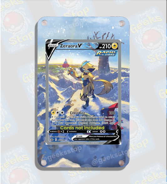 Zeraora V Alternate Art | Card Display Case Extended Art for Pokemon Card