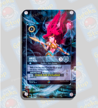 Ariel Sonic Warrior Enchanted - Extended Art Display Case for Lorcana Card