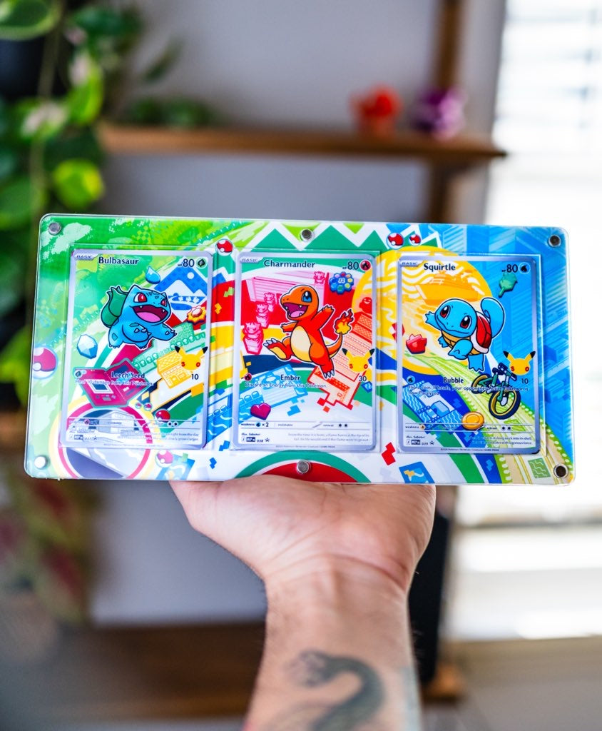 Bulbasaur Charmander Squirtle First Partner Illustration 30th Collection | Extended Art Display Case