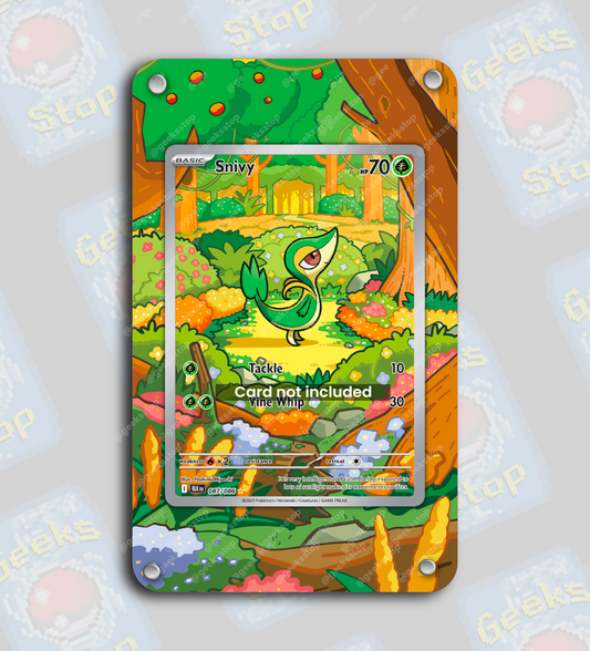 Snivy AR | Extended Art Display Case for Pokemon Card