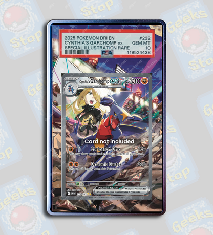 Cynthia’s Garchomp ex SAR PSA TAG Beckett | Display Case Extended Art for Pokemon Card