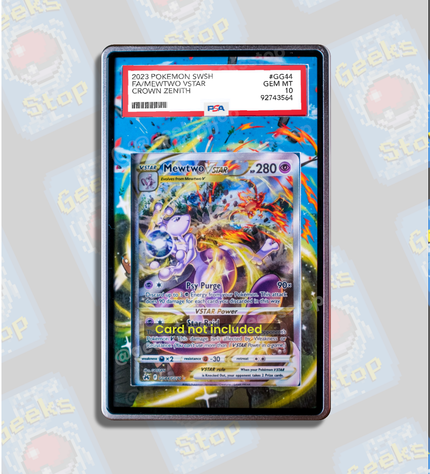 Mewtwo VSTAR PSA CGC Beckett | Display Case Extended Art for Pokemon Card