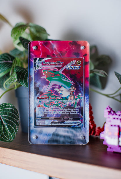 Rayquaza VMAX Trainer Gallery | Card Display Case Extended Art for Pokemon Card