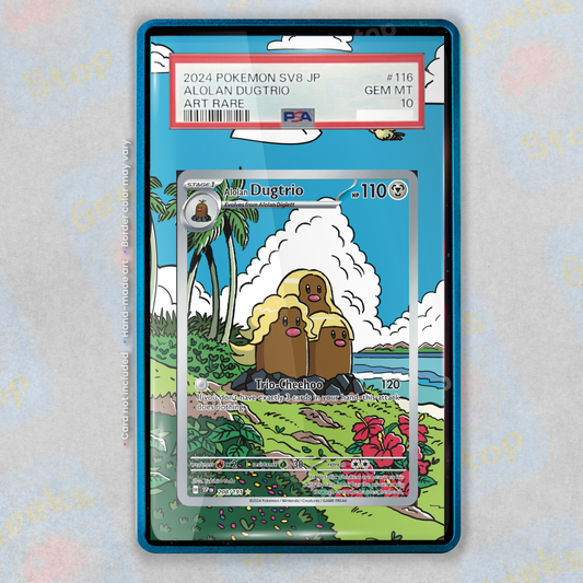 Alolan Dugtrio IR | Pokemon PSA TAG Graded Slab Extended Art Display