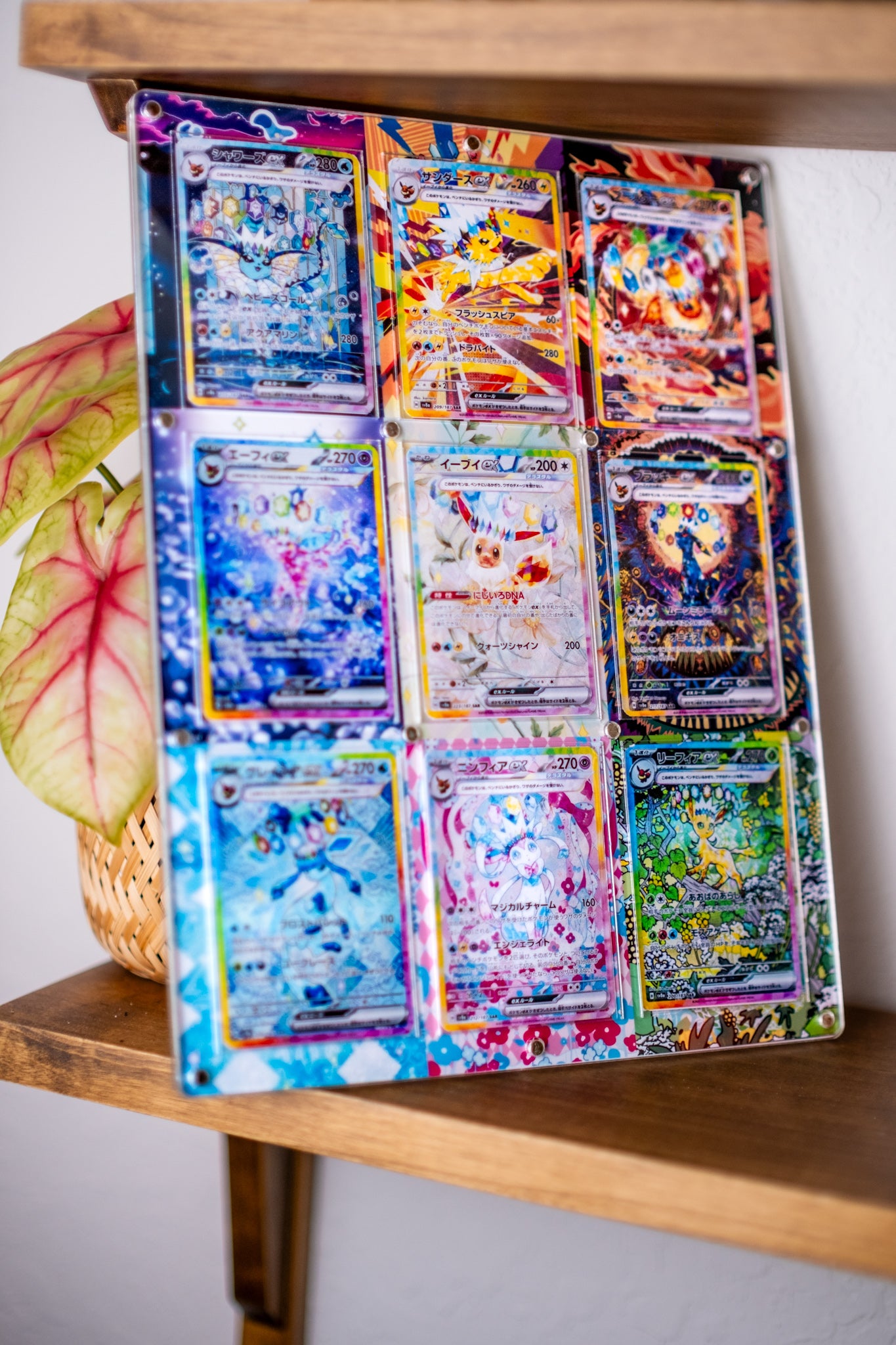 Terastal Festival Eeveelutions ex SAR God Pack | Extended Art Display Case for Pokemon Card