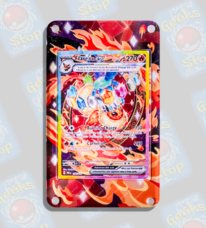 Flareon ex SAR | Display Case Extended Art for Pokemon Card